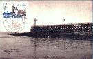 Carte-maximum : jet�e ouest du port de Calais - Pas de Calais - France (23 k)