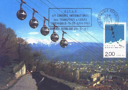 Carte-maximum : Congres CITAF Grenoble (30 k)